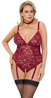 Cottelli Collection Body ouvert rot XL - 3XL