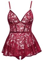Cottelli Collection Babydoll rot XL - 3XL