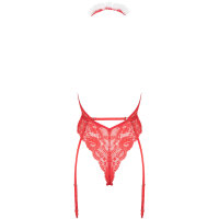 KOTEK Kristinella body red-white S/M - L/XL