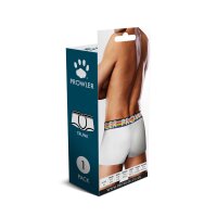 Prowler Boxershorts mit Pfoten Emblem in Regenbogenfarben wei&szlig; XS - XXL