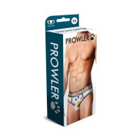 Prowler Jockslip mit Pfoten Emblem in Regenbogenfarben wei&szlig; XS - XXL