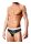 Prowler Badeslip schwarz mit bunten Prowler Tatzenlogo S - XL