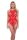 Baci Jacquard Bodysuit Red Onesize - Queensize