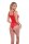 Baci Jacquard Bodysuit Red Onesize - Queensize