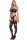 Baci Diamonte Halter Top Bodystocking Black Onesize - Queensize