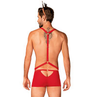 Obsessive Mr Reindy Harness, Shorts, Headband With Horns S/M - L/XL