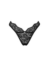 Bellastia Lace Thong - Black - XS/S - XL/XXL
