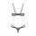Obsessive Nutris 2-pcs crotchless set Black XS/S - XL/XXL