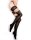 Ballerina - Fantasy Hold Ups - Stockings (50/20 denier) - Black & Transparent - S/M - L/XL
