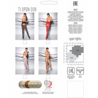 Passion Tiopen 006 Stocking Red (30 DEN) XS/S - M/L