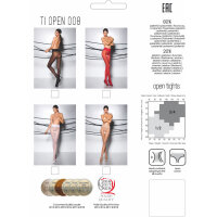 Passion Tiopen 008 Stocking Red (30 DEN) XS/S - M/L