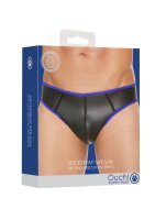 Shots Ouch! Neoprene Jockstrap blau S/M - L/XL