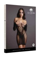 Long Sleeved Mini Dress Black - Onesize - Queensize