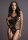 Fence Net Suspender Bodystocking Black Onesize - Queensize