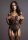 Fishnet und Lace Bodystocking Black - Onesize - Queensize