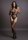 Contrast Suspender Bodystocking - Black Onesize - Queensize