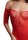 Crotchless Rhinestone Teddy - Red Onesize - Queensize