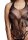 Crotchless Rhinestone Halter Teddy  - Black Onesize - Queensize