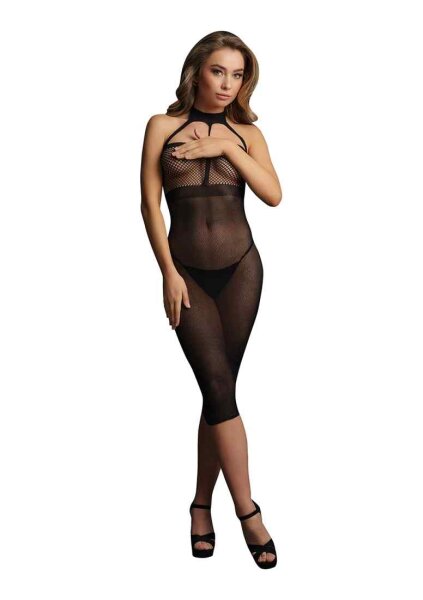 High Neck Dress Black Onesize - Queensize