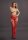 Suspender Rhinestone Pantyhose Red Onesize - Queensize