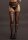 Suspender Striped Pantyhose Black Onesize - Queensize