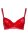 Demi bra with floral lace Red - 75C - 85D
