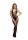 Le D&eacute;sir Bodystocking with Accentuated Lines Black Onesize - Queensize