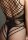 Le D&eacute;sir Bodystocking with Accentuated Lines Black Onesize - Queensize
