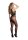 Le D&eacute;sir Bodystocking with Accentuated Lines Black Onesize - Queensize