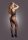 Le D&eacute;sir Bodystocking with Accentuated Lines Black Onesize - Queensize