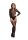 Le D&eacute;sir Bodystocking with Long Sleeves and Short Turtleneck Black Onesize - Queensize