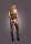 Le D&eacute;sir Two Piece with Halter Turtleneck and Pantie with Attached Stockings Black Onesize - Queensize
