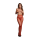Le D&egrave;sir Schillernde Strumpfhose mit Ausschnitten Red/Gold Glitter Onesize - Queensize
