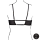 Le D&eacute;sir Keyhole Mesh Bra with Double Back Straps and Adjustable Sliders Black Onesize - Queensize