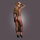 Le D&eacute;sir Long Dress Fishnet Structure and Turtle Neck Black Onesize - Queensize
