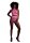 Shots Ouch! UV-Neon Crop Tank Top und Slip mit hoher Taille pink Onesize - Queensize