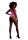 Shots Ouch! UV-Neon Crop Tank Top und Slip mit hoher Taille pink Onesize - Queensize