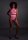 Shots Ouch! UV-Neon Crop Tank Top und Slip mit hoher Taille pink Onesize - Queensize