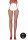 Fishnet and Lace Garterbelt Stockings Red  Onesize - Queensize