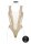 V-Neck Teddy with Opaque Panels Beige Onesize - Queensize