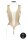 V-Neck Teddy with Opaque Panels Beige Onesize - Queensize