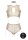 Duo Net Key-Hole Bra Set - Beige Onesize - Queensize