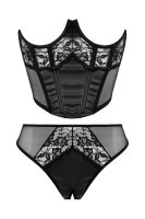 Christine Open cup Corset  & open thong - Tiara S - XL