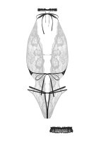 Christine Open crotch Body-Set Renee - black S/M - L/XL