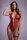 Christine Open crotch Body-Set Renee - Red - S/M - L/XL