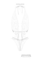 Christine Open crotch Body-Set Renee - White - S/M - L/XL