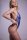 Christine Lace open crotch body Renee- blue - S/M - L/XL