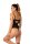 Christine Open crotch Wetlook-body Vesper - black S/M - XXL