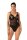 Christine Open crotch Wetlook-body Vesper - black S/M - XXL