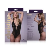 Christine Sensual open crotch body Dewi- black - S/M - XXL
